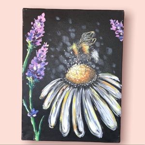 SALE!! Original Bee pollinator painting handmade